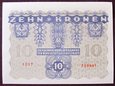 J1083 AUSTRIA 10 koron 1922