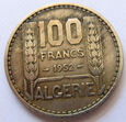 F38499 ALGIERIA 100 franków 1952