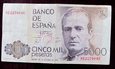 J1589 HISZPANIA 5000 pesetas 1979