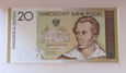 J1807 20 zł 2009 SŁOWACKI UNC banknot kolekcjonerski JS0032170
