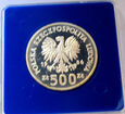 F45673 PRL 500 złotych 1986 SOWA