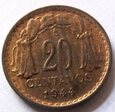 F34023 CHILE 20 centavos 1944
