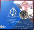 ANGLIA 5 funtów 2012 blister ELZBIETA II - DIAMENTOWY JUBILEUSZ BU
