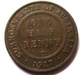F33168 AUSTRALIA half penny 1917 