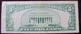J1316 USA 5 dolarów 1934 A silver certificate żółta pieczęć