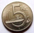 F40918 CZECHOSŁOWACJA 5 koron 1938