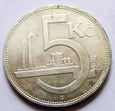 F40922 CZECHOSŁOWACJA 5 koron 1928 UNC