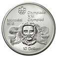 KANADA 10 DOLARÓW 1974 OLIMPIADA MONTREAL - ZEUS