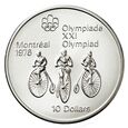 KANADA 10 DOLARÓW 1974 OLIMPIADA MONTREAL - KOLARSTWO