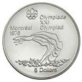 KANADA 5 DOLARÓW 1975 OLIMPIADA MONTREAL - SKOKI DO WODY