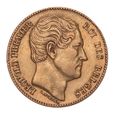 BELGIA KINGDOM 20 FRANKÓW 1865  Au900 LEOPOLD I PREMIER