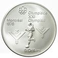 KANADA 5 DOLARÓW 1975 OLIMPIADA MONTREAL - MARATON