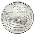 KANADA 10 DOLARÓW 1976 OLIMPIADA MONTREAL - WELODROM