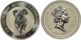 AUSTRALIA 100 $ 1988 KOALA 1 oz PLATYNA ( M337U )