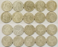 73E. 5 ZŁOTYCH 1932,1933,1934 GŁOWA KOBIETY - LOT 10 SZT.