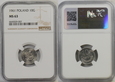 F664. 10 GROSZY 1961 GRADING NGC MS63