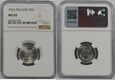 5DP. 20 GROSZY 1962 GRADING NGC MS65