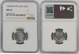 6DP. 20 GROSZY 1966 GRADING NGC MS65