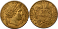 509D. FRANCJA 20 FRANKÓW 1851 STAN:II ZŁOTO.900