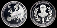 Medal oficjalny EURO '92, Ag 0.999 waga 20 g, Henri Delaunay