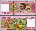 MADAGASKAR, 25000 FRANCS / 5000 ARIARY (1998), Pick 82
