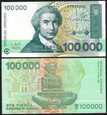 CHORWACJA, 100000 DINARA 1993, Pick 27a