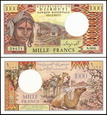 DŻIBUTTI, 1000 FRANCS (1991) Pick 37e