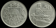 Łotwa, 50 Santimu 1922, KM 6, Stan III 