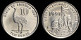 Erytrea, 10 Cents 1997 Struś, KM 45, Stan I 