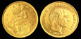 Dania, 10 Kroner 1877, Krystian IX, Au