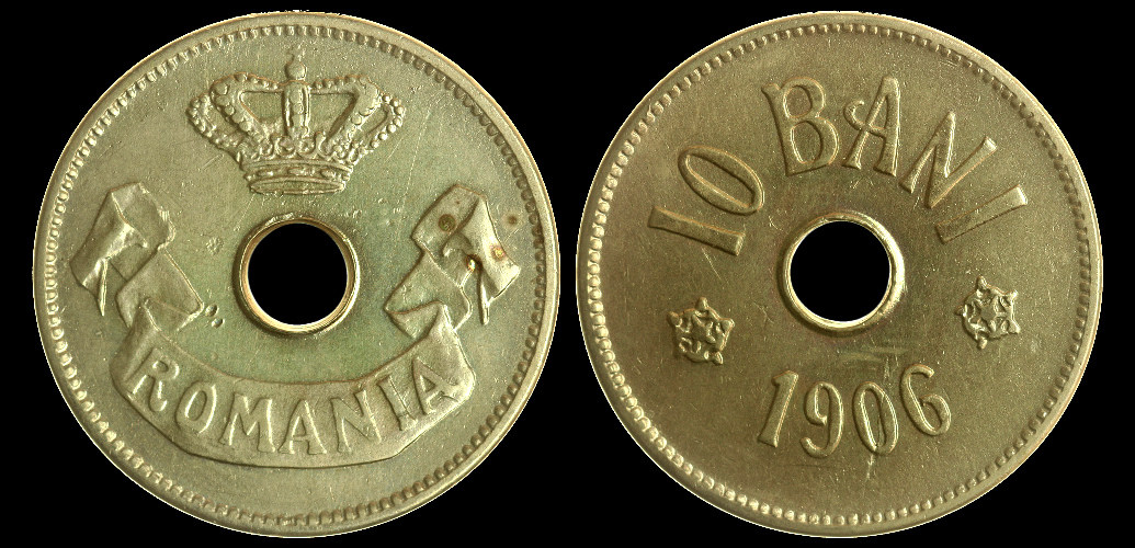 Rumunia, 10 Bani 1906, KM 32