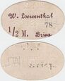 BRZEG - BRIEG 1/2 MARKI nr 78	b.r., owal, W. Loewenthal