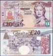 GIBRALTAR 20 POUNDS 2004, seria CCC, Pick 31a 