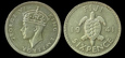 Fidżi, 6 Pence 1941, Ag, Jerzy VI, Żółw