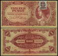 WĘGRY, 10000 PENGO 1945, ze znaczkiem Pick 119b