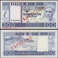 WYSPY ZIELONEGO PRZYLĄDKA - CABO VERDE, 500 ESCUDOS 1977, Pick 55s1