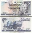 SZKOCJA THE ROYAL BANK OF SCOTLAND, 5 POUNDS 1999, Pick 352c