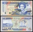 EAST CARIBBEAN STATES - K - KITS & NEVIS 10 DOLLARS (1994) Pick 32k