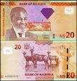 NAMIBIA 20 NAMIBIA DOLLARS 2013 Pick 12b