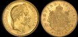 Francja, 20 Franków 1863 BB, Napoleon III, Au 0,900