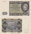 Polska, 500 Złotych 1.3.1940, Ser. A, Mił. 98a