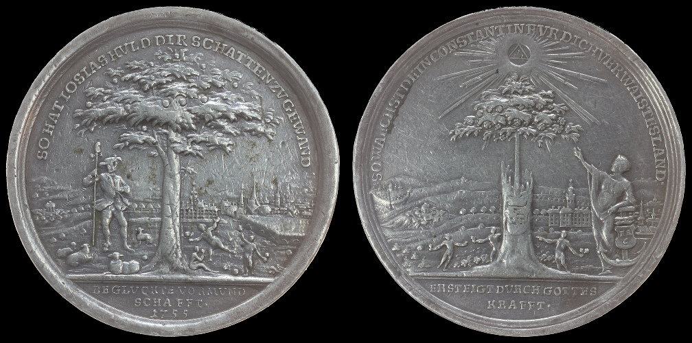 Saksonia - Weimar - Eisenach Medal 1755, z okazji .....