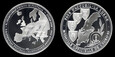 Medal oficjalny EURO '92, Ag 0.999 waga 20 g, Wież Eiffla
