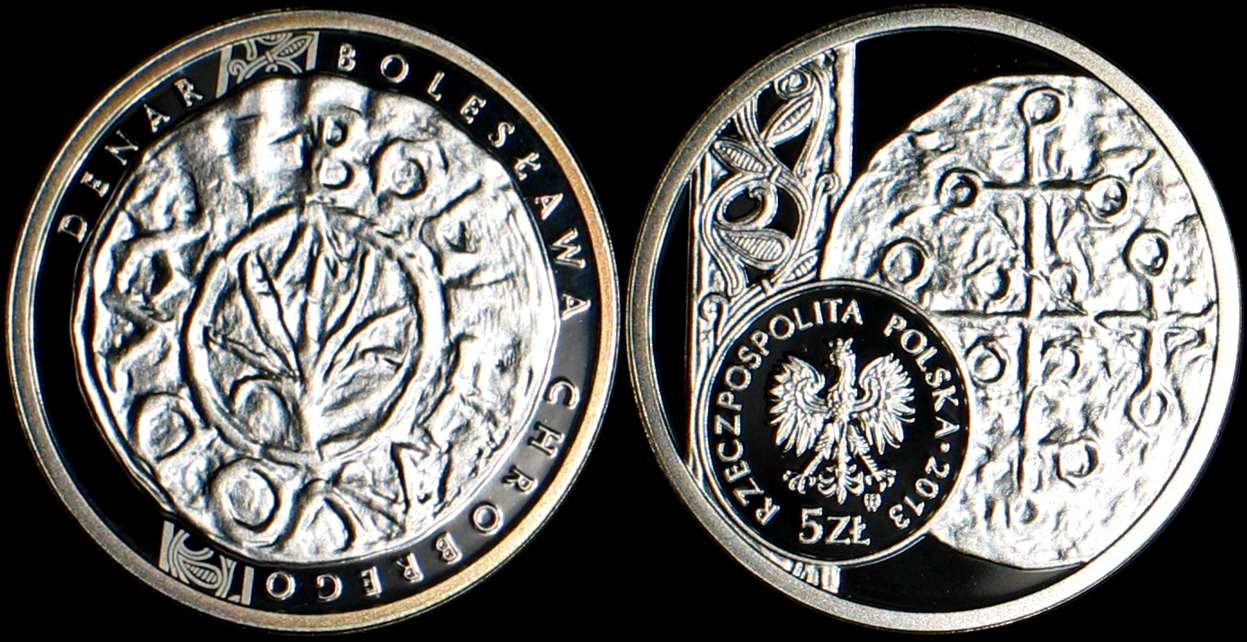 Polska, 5 Złotych 2013, Denar Bolesława Chrobrego
