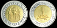 Egipt Bimetal Sfinks, 1 Pound różne roczniki, KM 940a, Stan I-