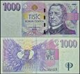 CZECHY, 1000 KORUN 2008, seria T, Pick 25