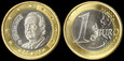 Euro-Hiszpania, 1 Euro Bimetal 2008 Juan Carlos, KM 1073, stan I