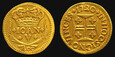 Portugalia, Pinto / 400 Reis 1720, Jan V / Herb, Au 0,917, KM 201