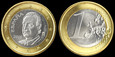 Euro-Hiszpania, 1 Euro Bimetal 2010 Juan Carlos, KM 1150, stan I