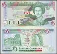  EAST CARIBBEAN STATES - L - SAINT LUCIA 5 DOLLARS (1994) Pick 31l